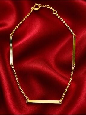 BONY LEVY 14k Polished Yellow-Gold Bar Station Bracelet. Brand New! Never Worn!